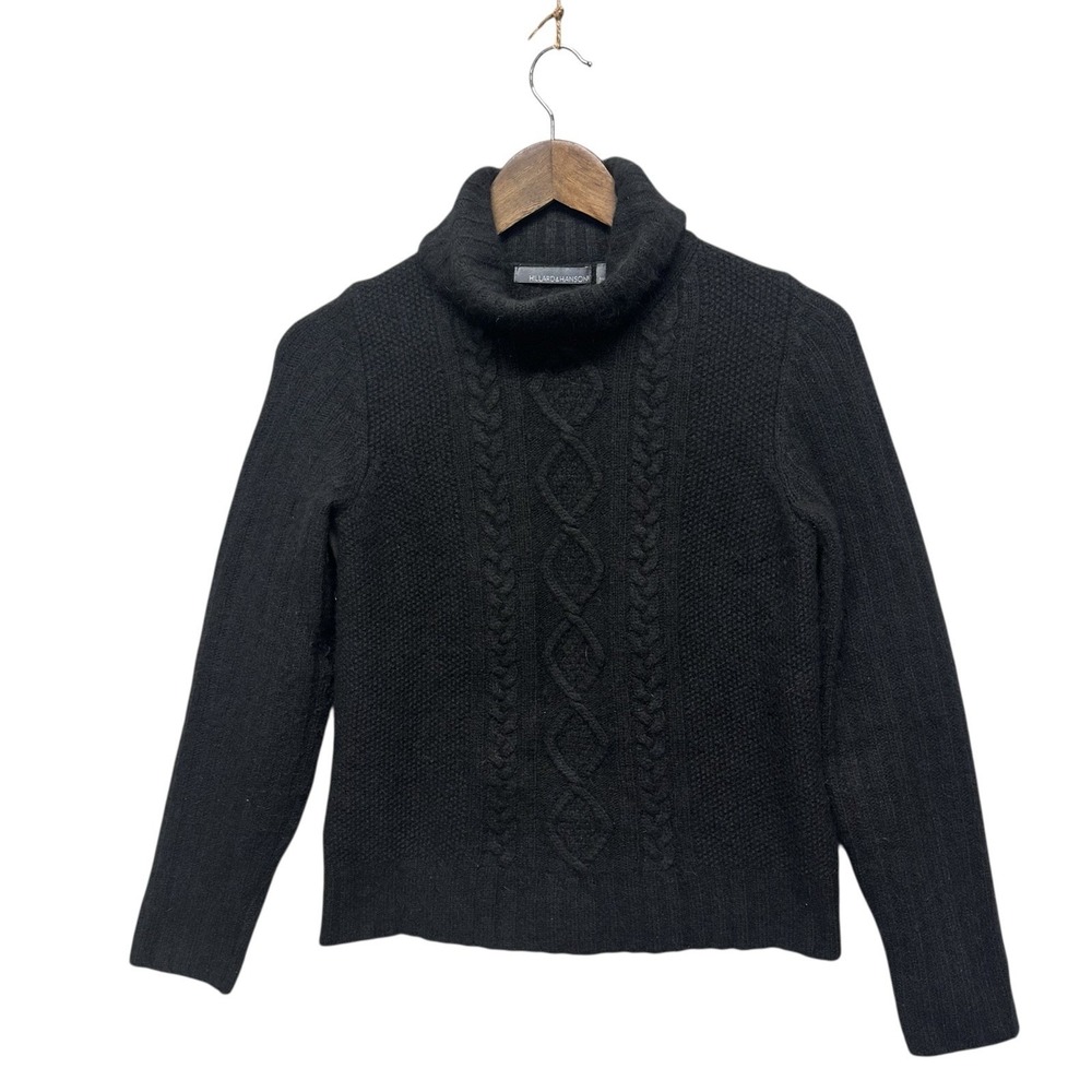 Women's Long Sleeve Sweater Size S Wool Angora Turtleneck Old Money Quite Luxury
